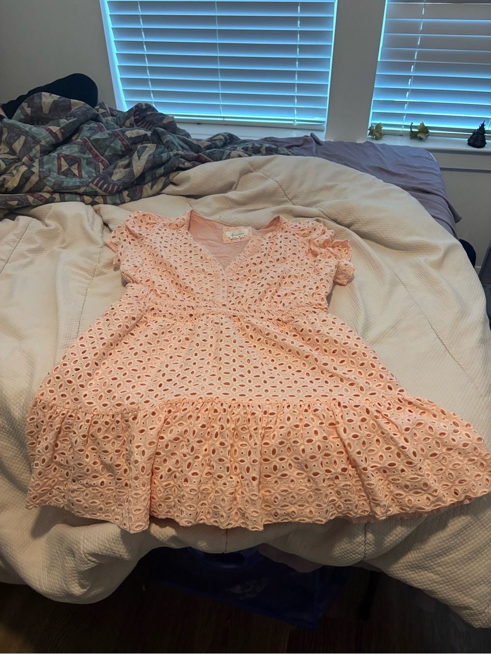 By Anthropologie Somerset Eyelet Mini Dress